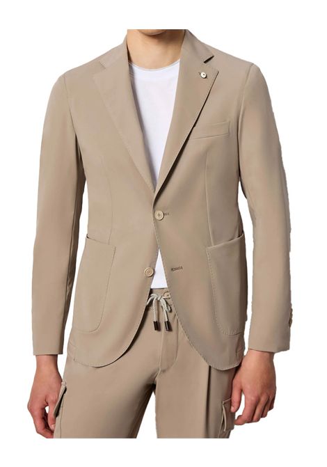 Giacca LBM 1911 uomo 2844 55212 beige Travel monopetto L.B.M. 1911 | Giacche | 55212 284402